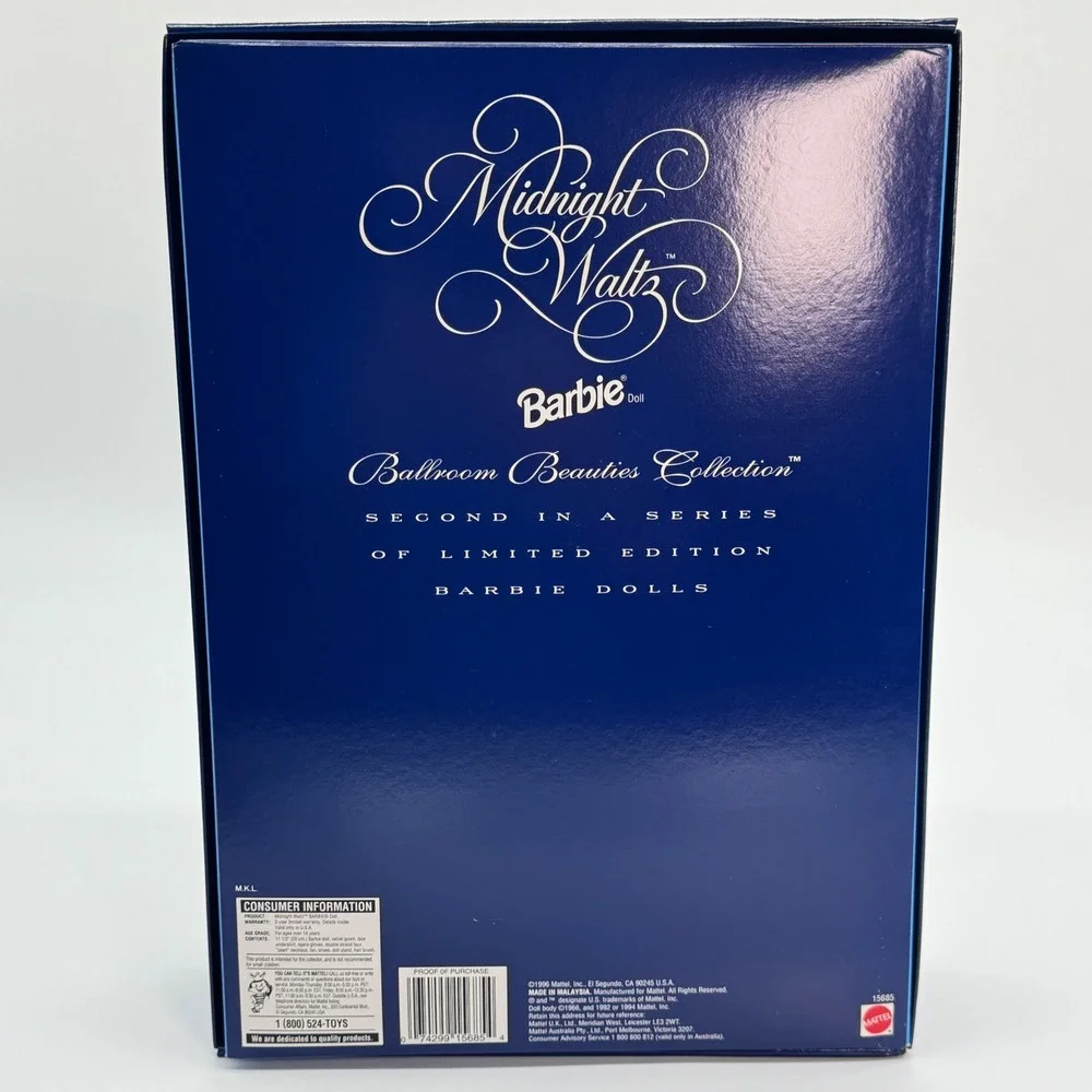 Mattel Midnight Waltz Barbie Ballroom Beauties Collection 1996 Limited Ed 15685